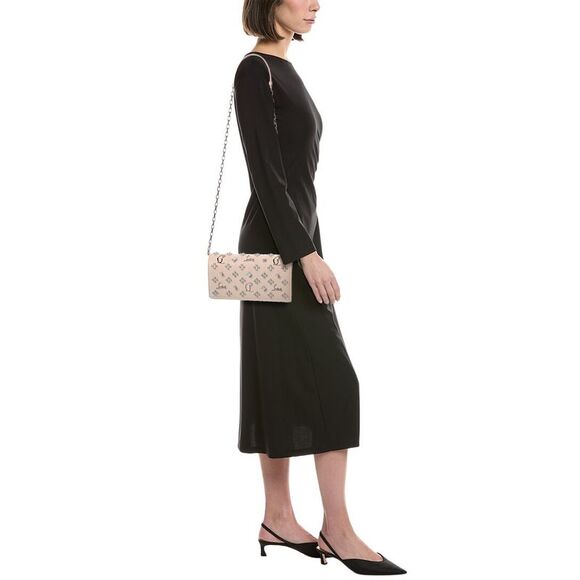 Christian Louboutin Paloma Leather Wallet On Chain, White - Picture 4 of 4